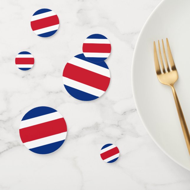 Costa Rica flag Confetti (Group)