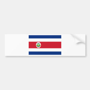 Costa Rica Flag CR Bumper Sticker
