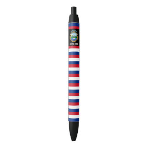 Costa Rica Flag Cute Patriotic Black Ink Pen