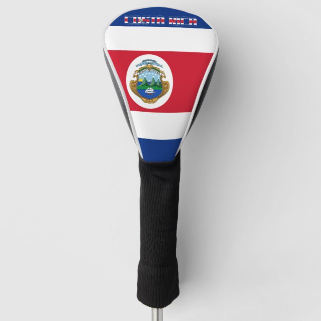 Costa Rica Flag Gorgeous Patriotic Golf Head Cover (Front)