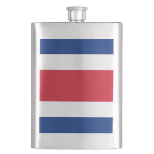 Costa Rica flag Hip Flask