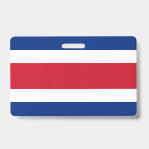 Costa Rica flag ID Badge
