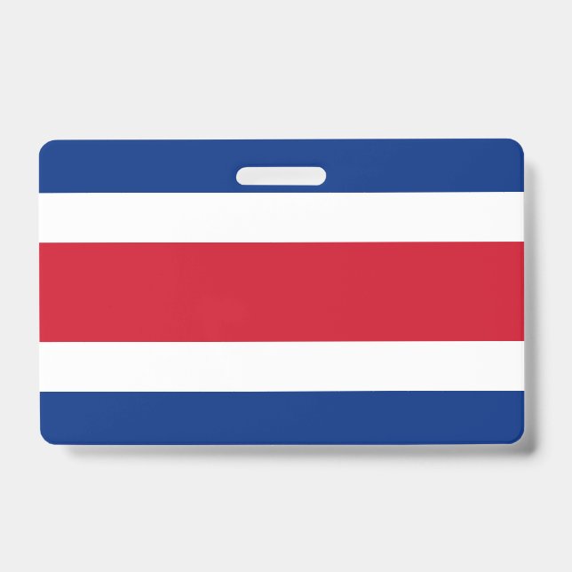 Costa Rica flag ID Badge (Front)