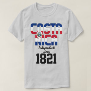 Costa Rica Flag Independence Celebration T-Shirt