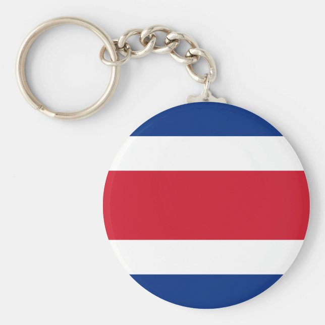 Costa Rica Flag Key Ring (Front)