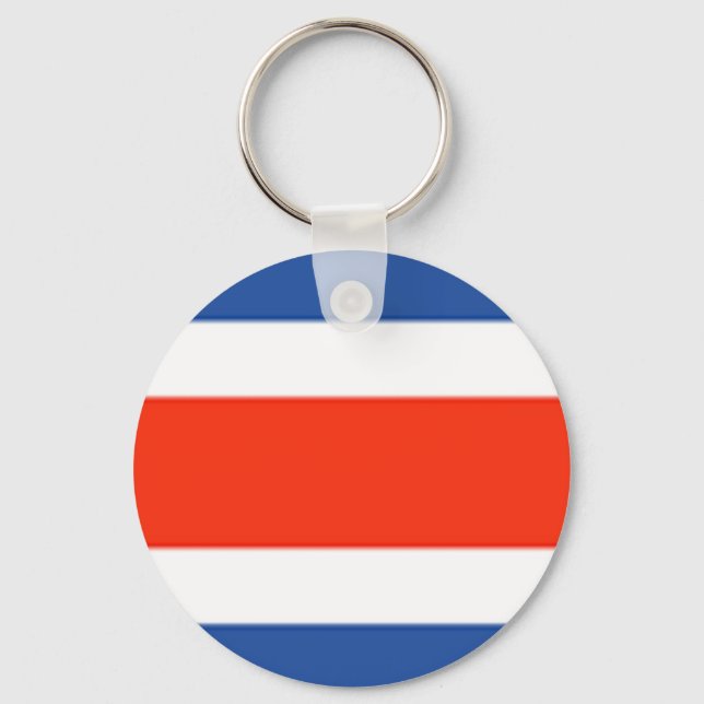Costa Rica Flag Key Ring (Front)
