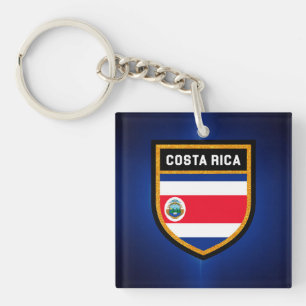 Costa Rica Flag Key Ring