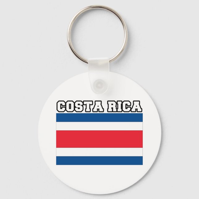Costa Rica Flag Key Ring (Front)