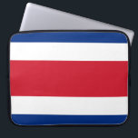 Costa Rica Flag Laptop Sleeve<br><div class="desc">The Costa Rican flag is a flag with five horizontal bands. The used colours in the flag are blue, red, white. The proportion of the Costa Rican flag is 3:5. The Flag of Costa Rica was adopted in 1906. The first use of the current flag design was in 1906. The...</div>