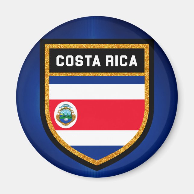 Costa Rica Flag Magnet (Front)
