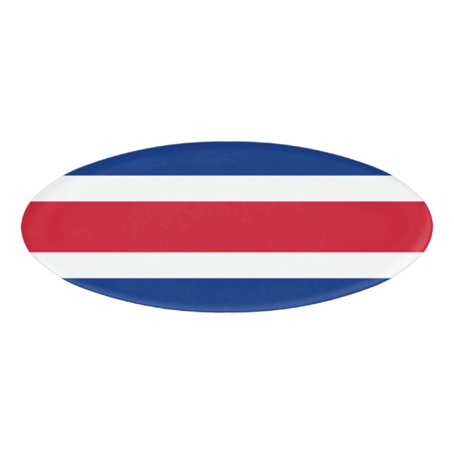 Costa Rica flag Name Tag (Front)