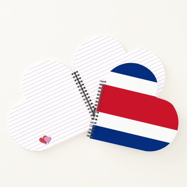 Costa Rica flag Notebook (Inside)