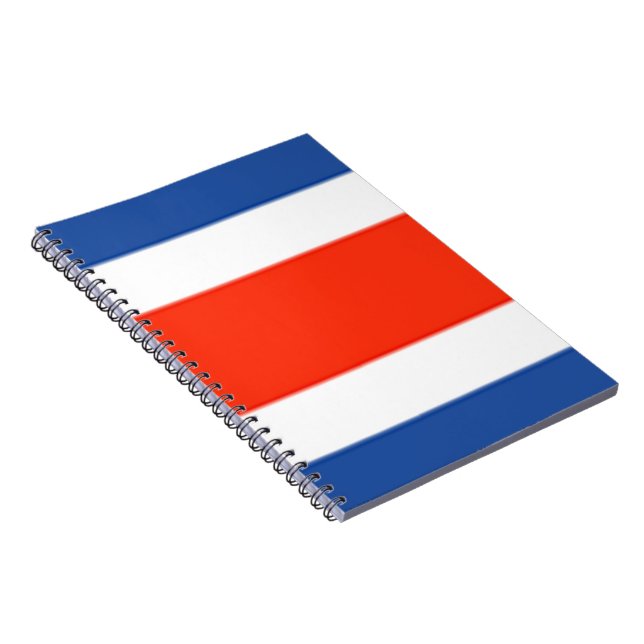 Costa Rica Flag Notebook (Right Side)