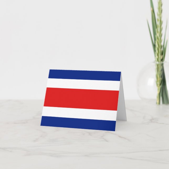 Costa Rica Flag Notecard (Front)