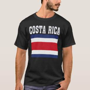Costa RICA Flag Patriotic National Roots Souvenir T-Shirt