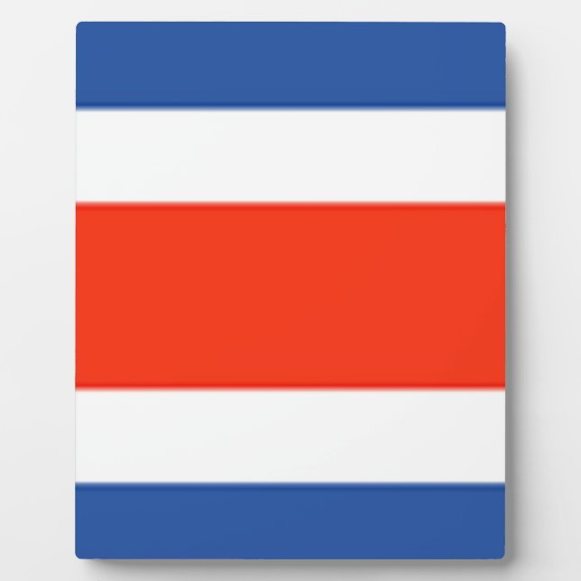 Costa Rica Flag Plaque (Front)