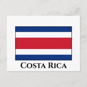Costa Rica Flag Postcard