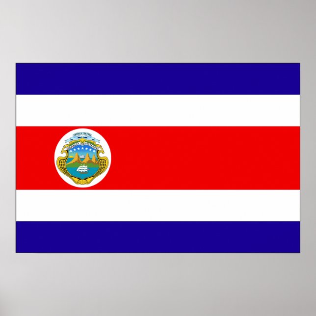 Costa Rica Flag Poster (Front)