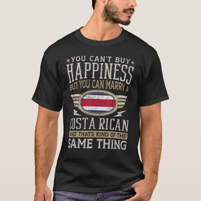 Costa Rica Flag Proud Costa Ricans Men & Women T-Shirt (Front)
