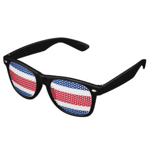 Costa Rica flag Retro Sunglasses