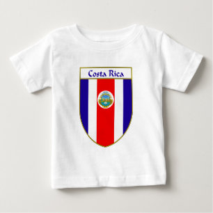 Costa Rica Flag Shield Baby T-Shirt