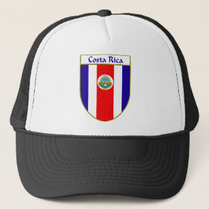 Costa Rica Flag Shield Trucker Hat
