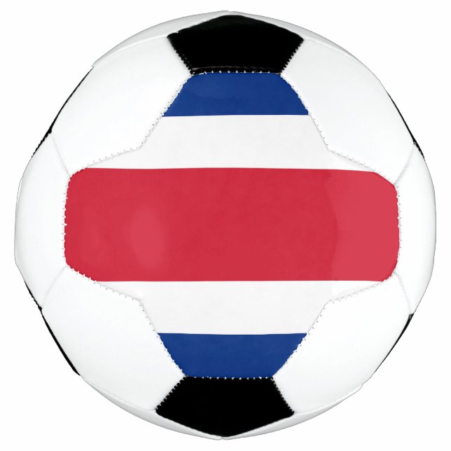 Costa Rica flag Soccer Ball (Front)