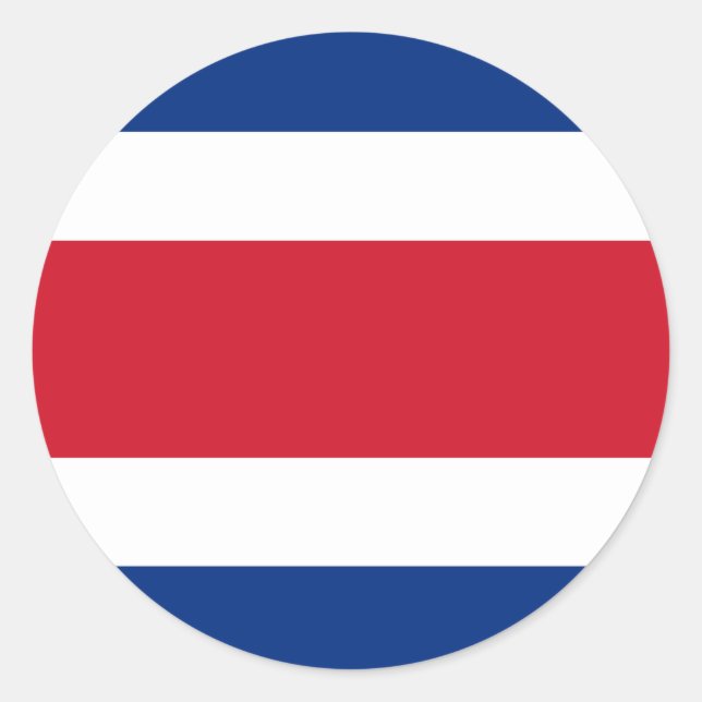 Costa Rica Flag Sticker (Front)