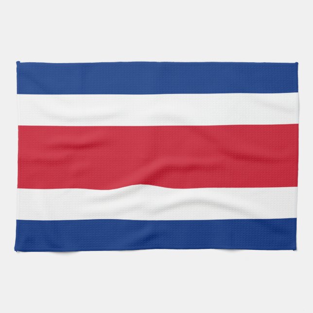 Costa Rica flag Tea Towel (Horizontal)