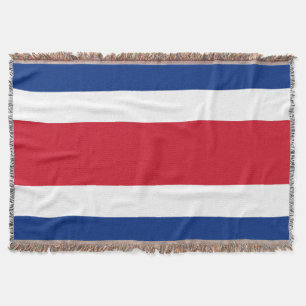 Costa Rica flag Throw Blanket