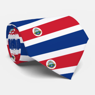 Costa Rica flag Tie