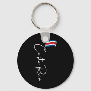Costa Rica Flag Vacation Tropical Pura Vida Costa Key Ring