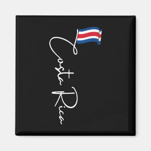 Costa Rica Flag Vacation Tropical Pura Vida Costa Magnet