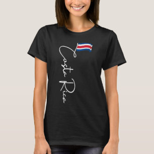 Costa Rica Flag Vacation Tropical Pura Vida Costa  T-Shirt