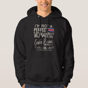 Costa Rica Flag Woman Costa Rican Pride Souvenir Hoodie