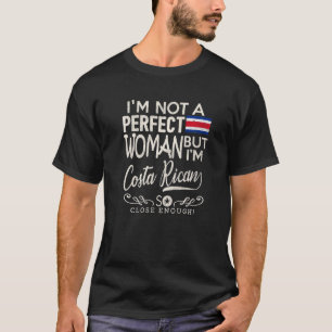 Costa Rica Flag Woman Costa Rican Pride Souvenir T-Shirt
