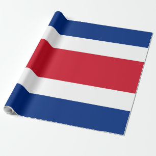 Costa Rica flag Wrapping Paper