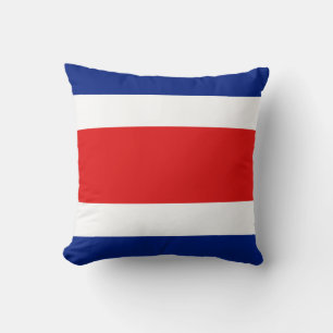 Costa Rica Flag x Flag Pillow
