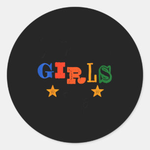 Costa rica girls trip cute matching costa rica classic round sticker