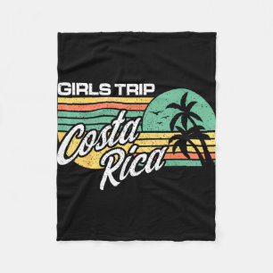 Costa rica girls trip matching costa rica vacation fleece blanket
