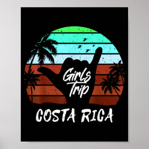 Costa rica girls trip matching  poster