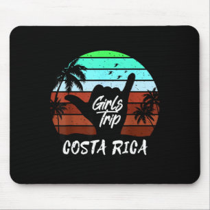 Costa rica girls trip matching vacation mouse pad