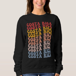 Costa Rica Groovy Retro Costa Rican Sweatshirt
