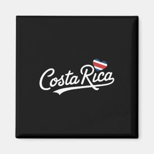 Costa Rica Heart Vacation Tropical Pura Vida Costa Magnet