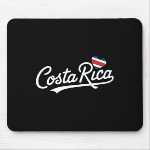 Costa Rica Heart Vacation Tropical Pura Vida Costa Mouse Pad
