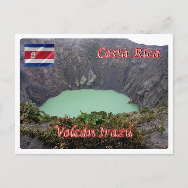 Costa Rica - Irazù Volcano - Postcard (Front)