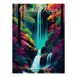 Costa Rica Jungle Travel Poster