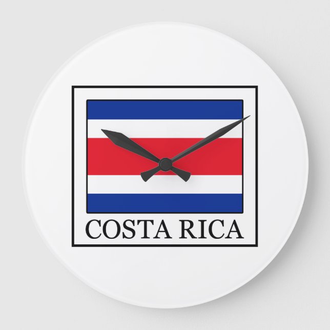 Costa Rica Large Clock (Front)