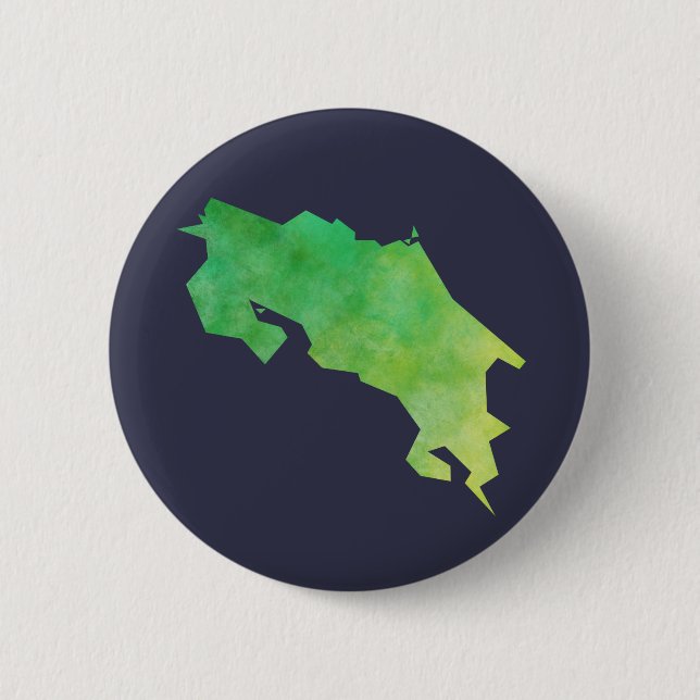Costa Rica Map 6 Cm Round Badge (Front)