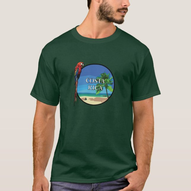 Costa Rica - Men's Basic Dark T-Shirt (Front)